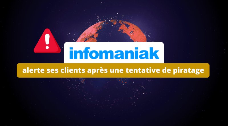 Le 2 septembre 2025, Infomaniak a annoncé avoir déjoué une tentative de cyberattaque. Si aucune fuite n’a été confirmée, l’hébergeur suisse recommande à ses clients de changer leurs mots de passe et d’activer la double authentification.